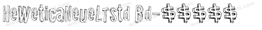 HeweticaNeueLTstd Bd字体转换